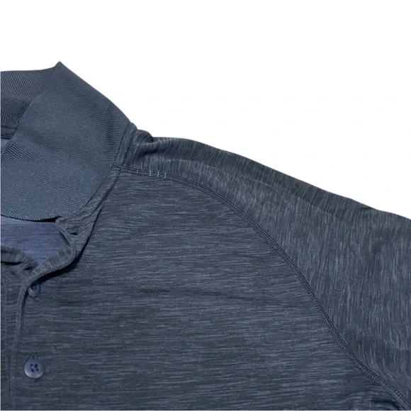 Lululemon vent tech polo shirt men’s size M blue train office travel - Picture 5 of 16